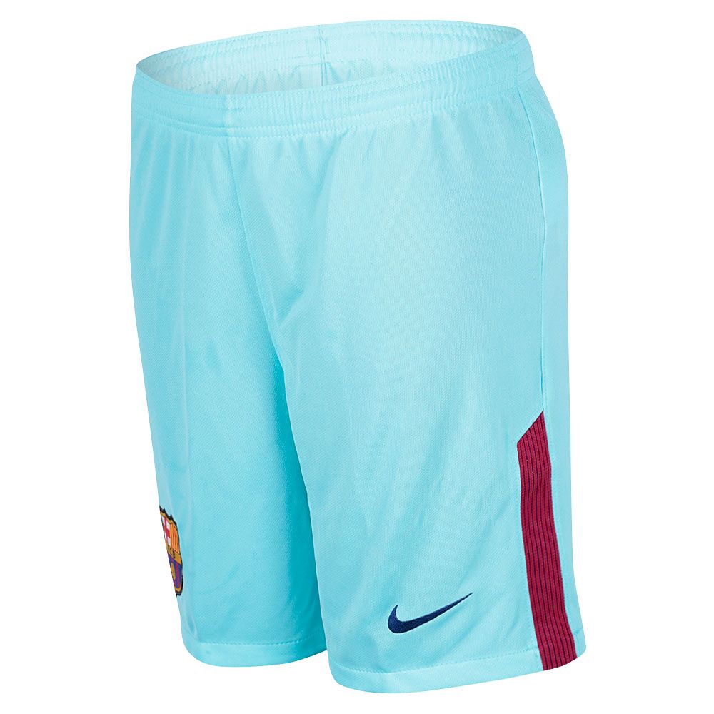 Pantalón 2ª FC Barcelona 2017/2018 Junior Azul Celeste - Fútbol Factory