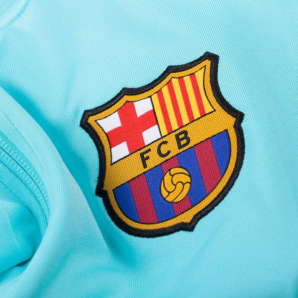 Chaqueta Paseo FC Barcelona 2017/2018 Azul Celeste - Fútbol Factory