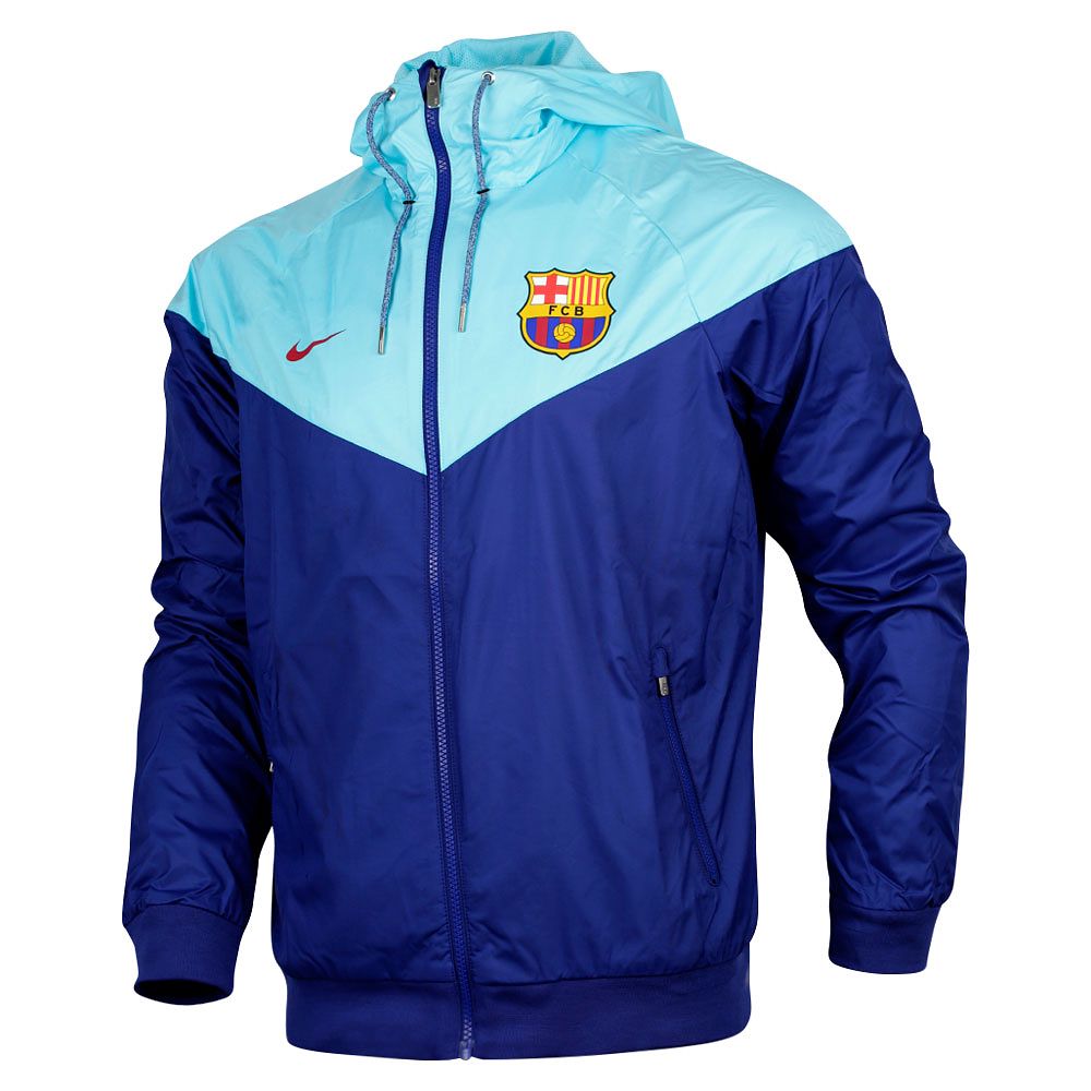 Cortavientos de paseo FC Barcelona 2017/2018 Azul - Fútbol Factory