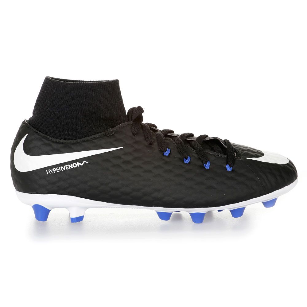 Botas de Fútbol Hypervenom Phelon III DFC AG-PRO Junior Negro Azul - Fútbol Factory