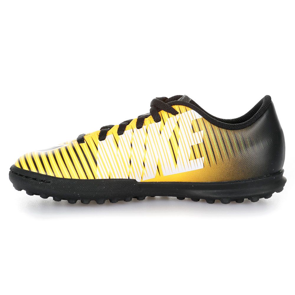 Botas de Fútbol Mercurial Vortex III Multitaco Junior Negro Naranja - Fútbol Factory