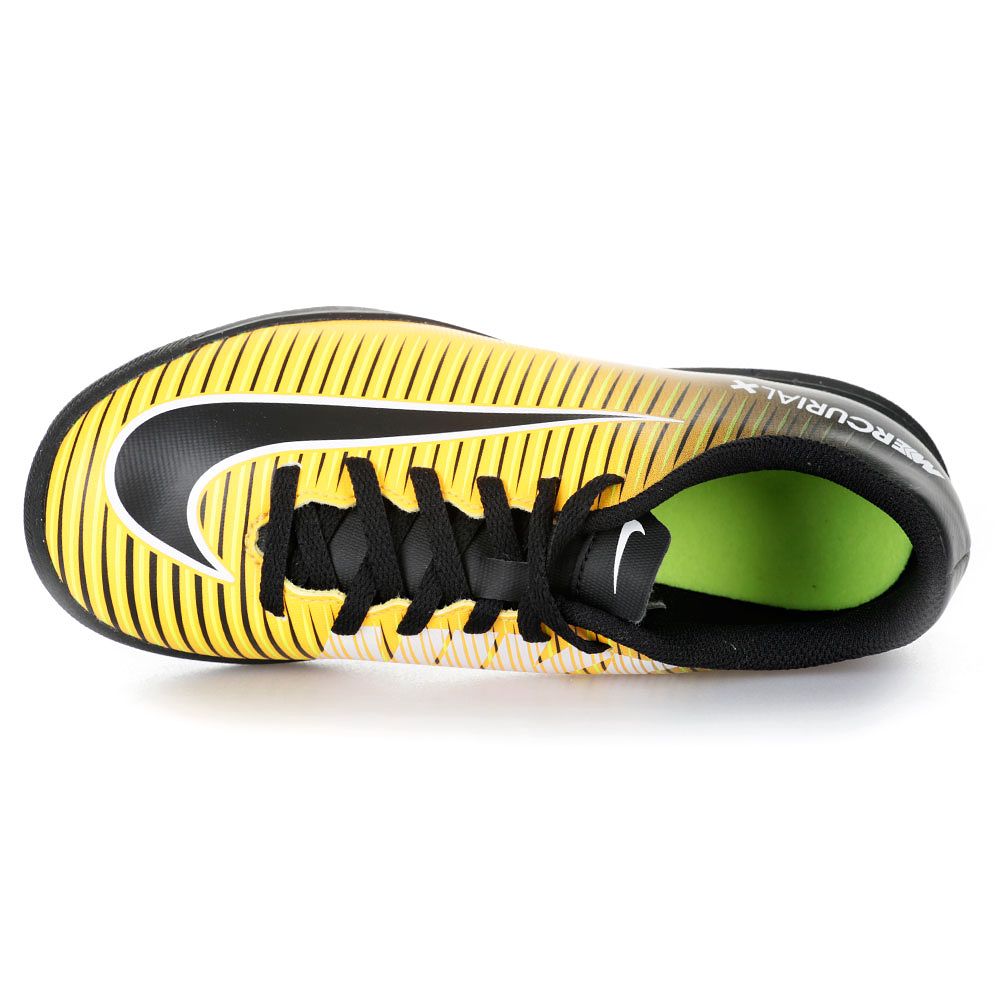 Botas de Fútbol Mercurial Vortex III Multitaco Junior Negro Naranja - Fútbol Factory