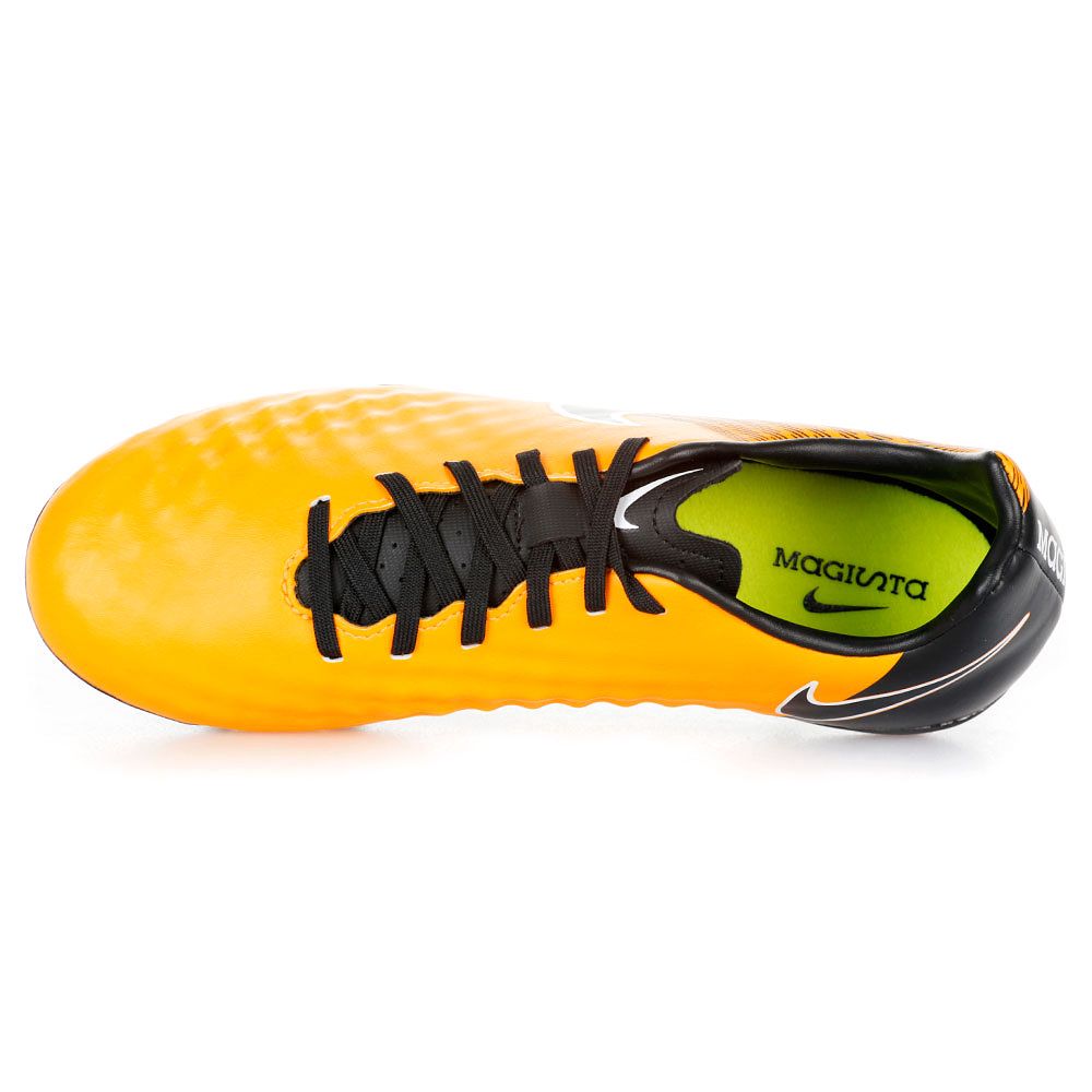 Botas de Fútbol Magista Onda II FG Junior Negro Naranja - Fútbol Factory