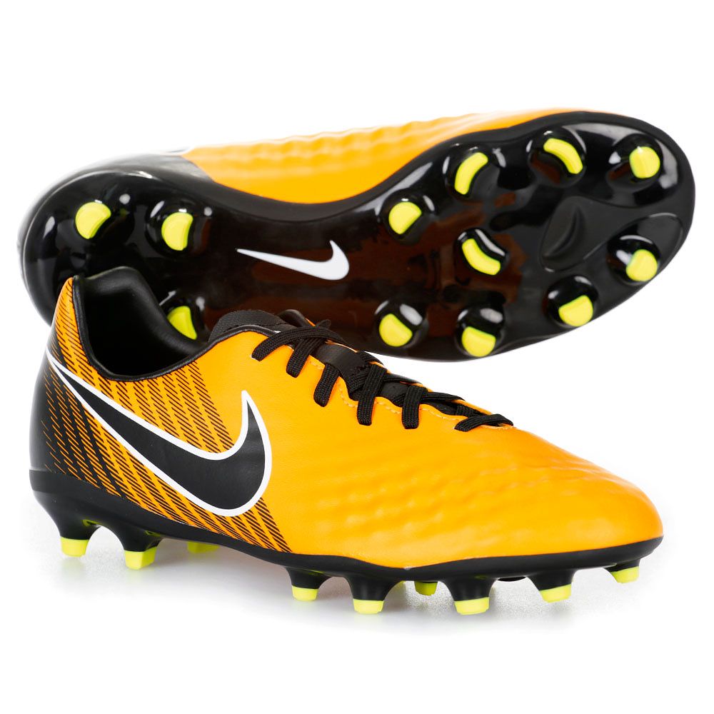 Botas de Fútbol Magista Onda II FG Junior Negro Naranja - Fútbol Factory