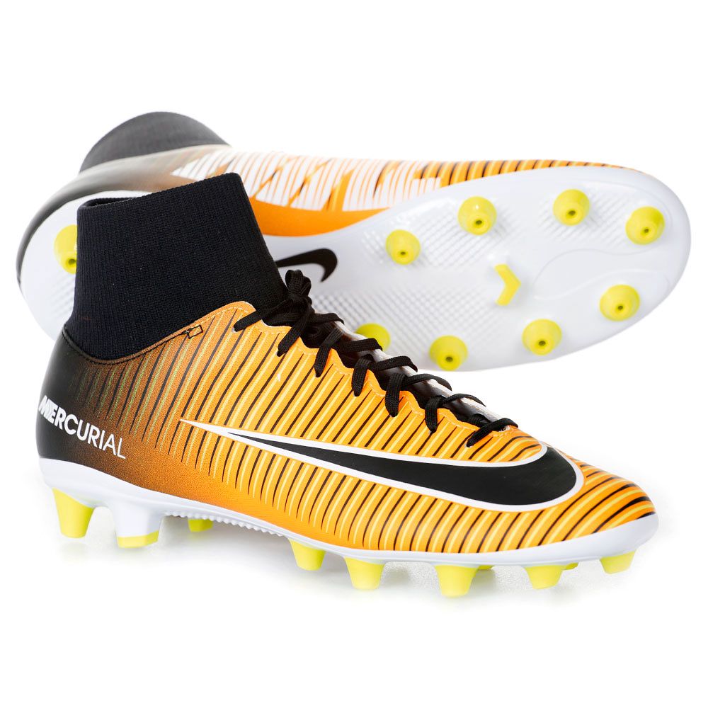 Botas de Fútbol Mercurial Victory VI DFC AG-Pro Negro Naranja - Fútbol Factory