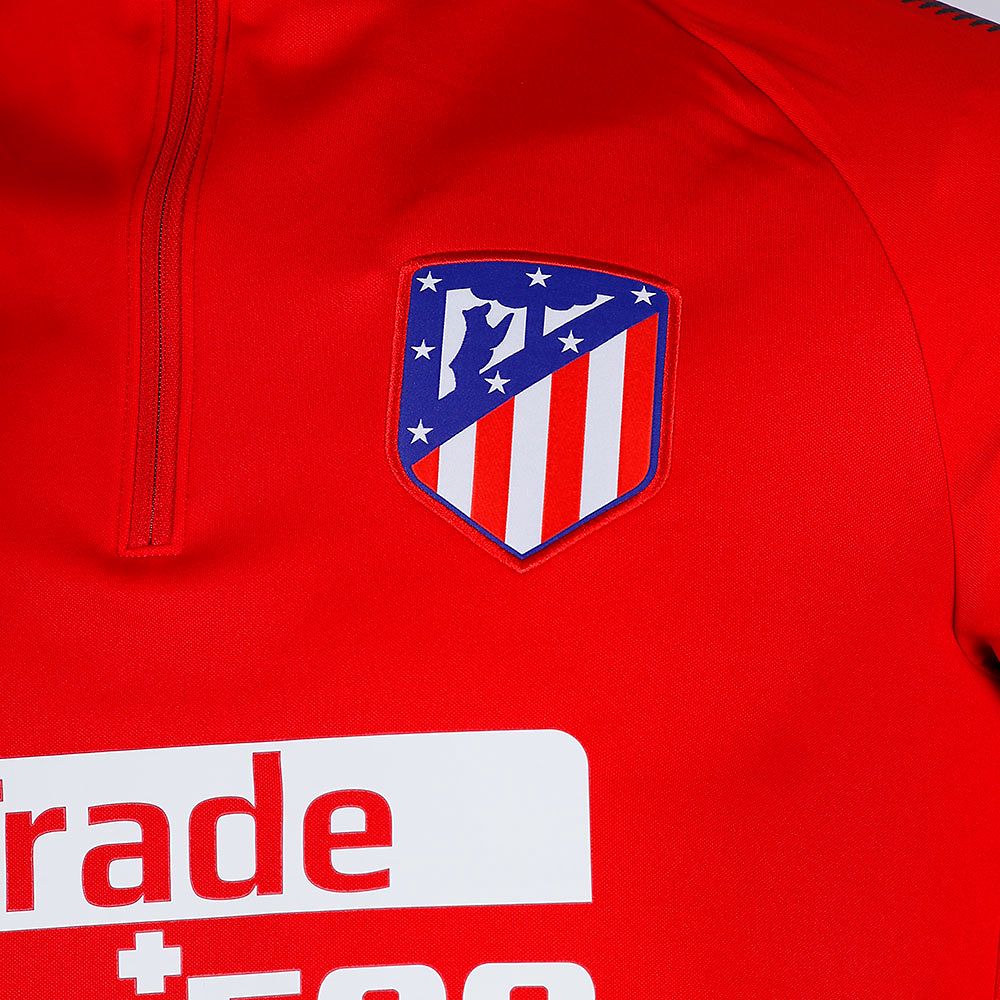 Sudadera de Pre-Match Atlético de Madrid Dry Squad Drill 1/4 2017/2018 Rojo - Fútbol Factory