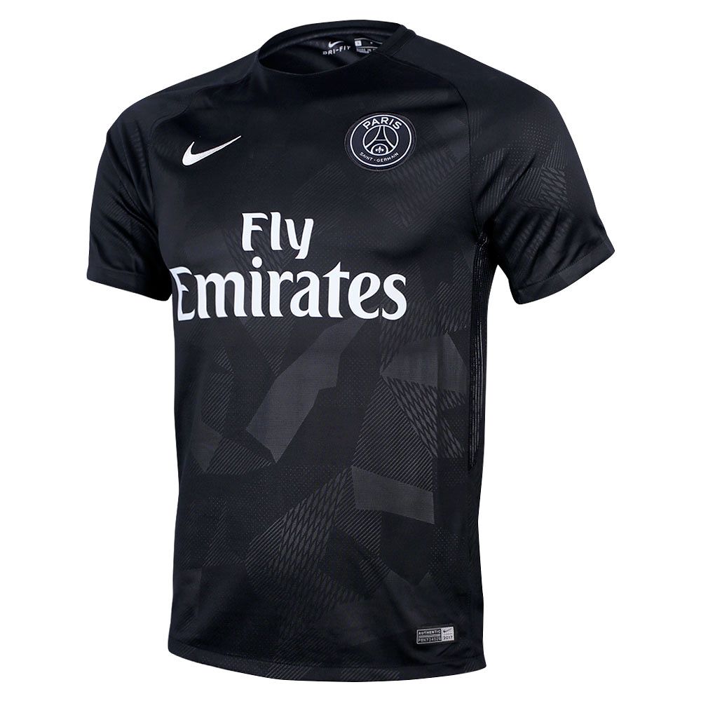 Camiseta 3ª FC Paris Saint-Germain 2017/2018 Negro - Fútbol Factory