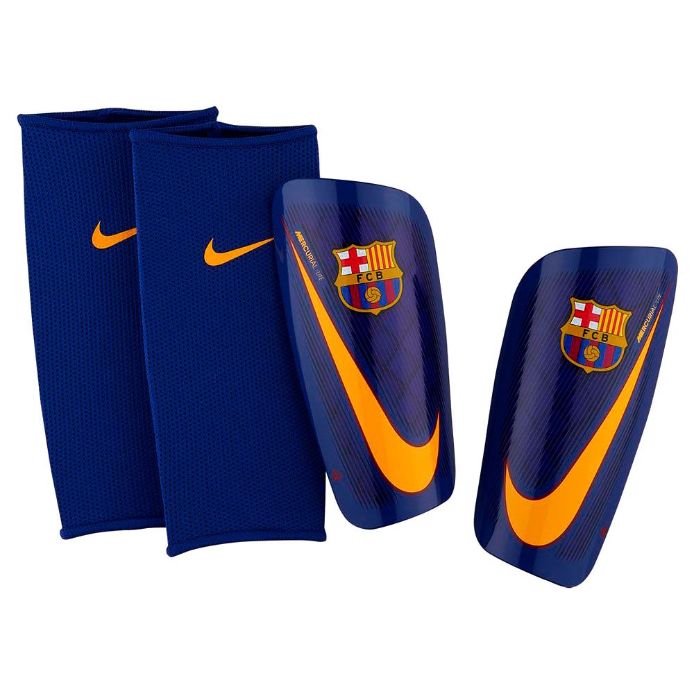 Espinilleras Mercurial Lite FC Barcelona Marino - Fútbol Factory