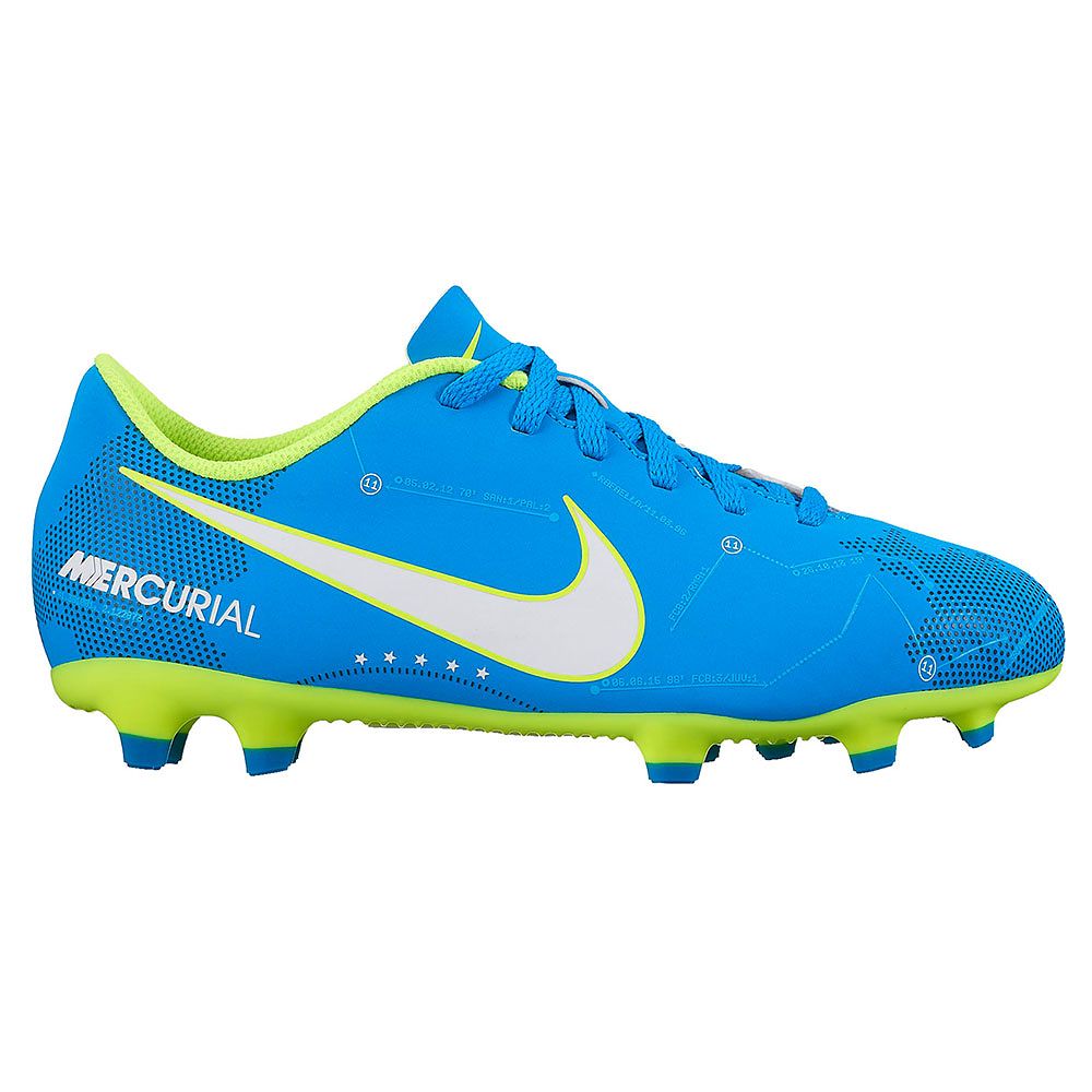 Botas de Futbol Mercurial Vortex III Neymar FG Junior Azul