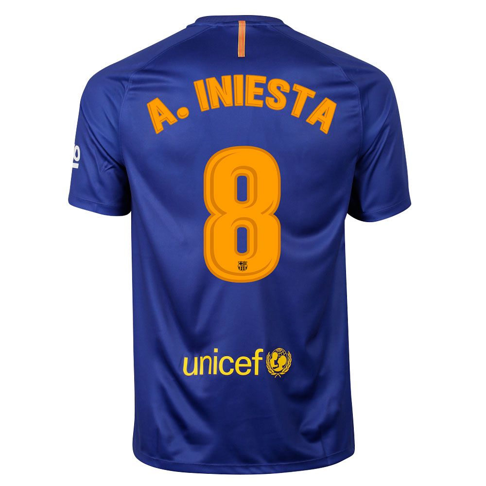 Camiseta 1ª FC Barcelona 2017/2018 Iniesta Breathe - Fútbol Factory