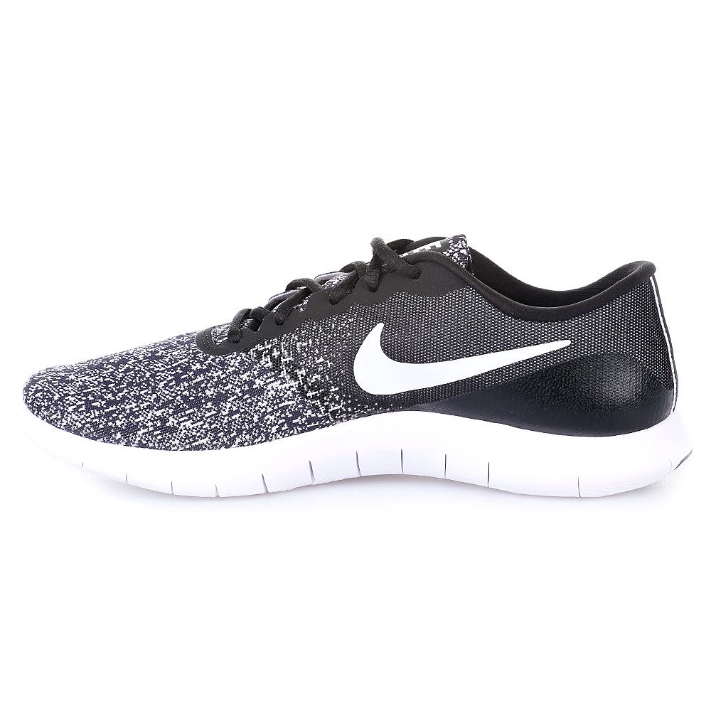 Zapatillas de Running Flex Contact Negro Blanco - Fútbol Factory