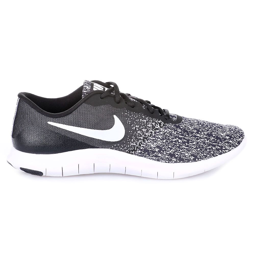 Zapatillas de Running Flex Contact Negro Blanco - Fútbol Factory