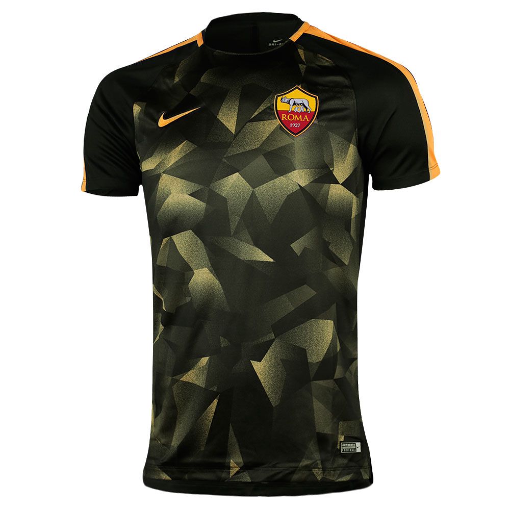 Camiseta Training A.S. Roma Dry Squad 2017/2018 UCL Negro - Fútbol Factory