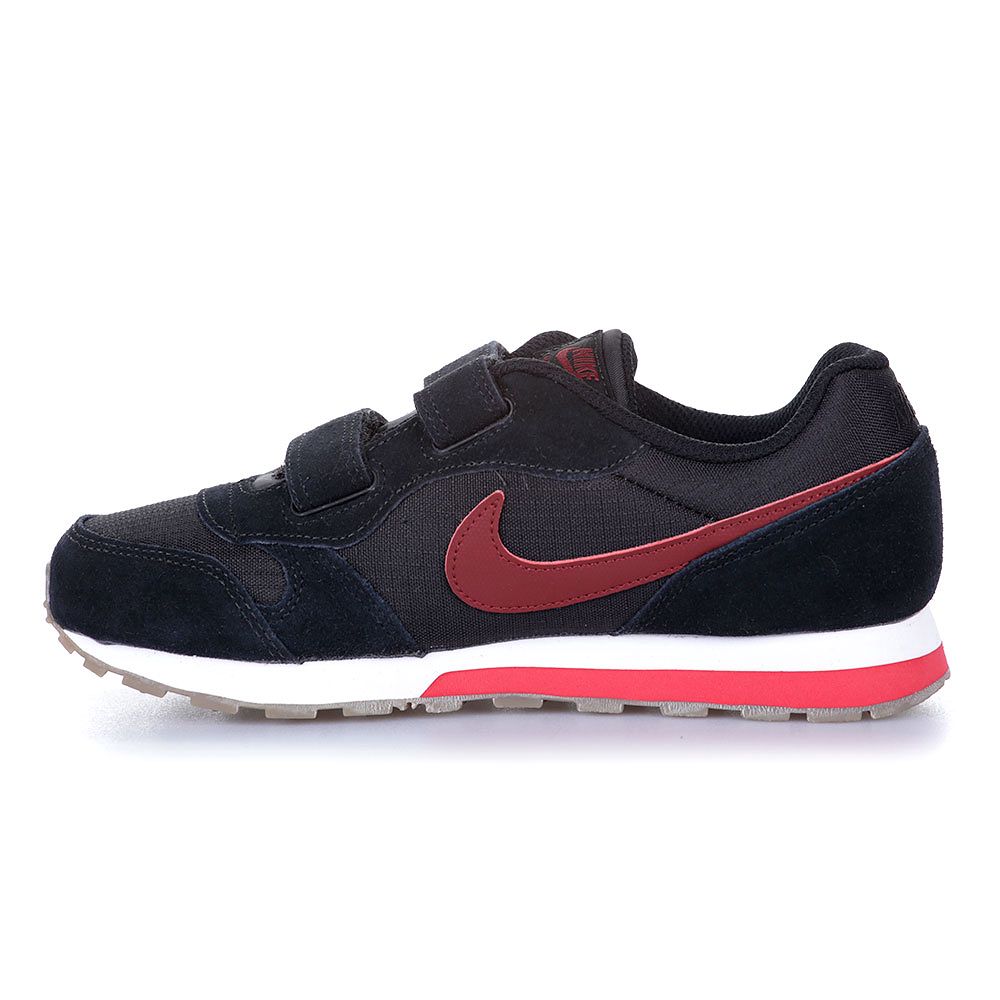 Zapatillas MD Runner 2 Velcro Junior Negro Rojo - Fútbol Factory