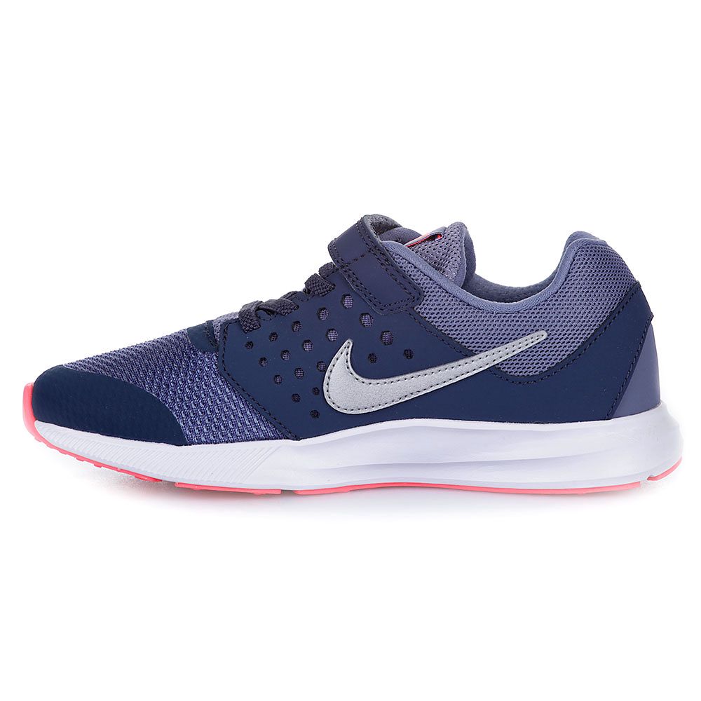 Zapatillas de Running Downshifter 7 Velcro Junior Azul Coral - Fútbol Factory