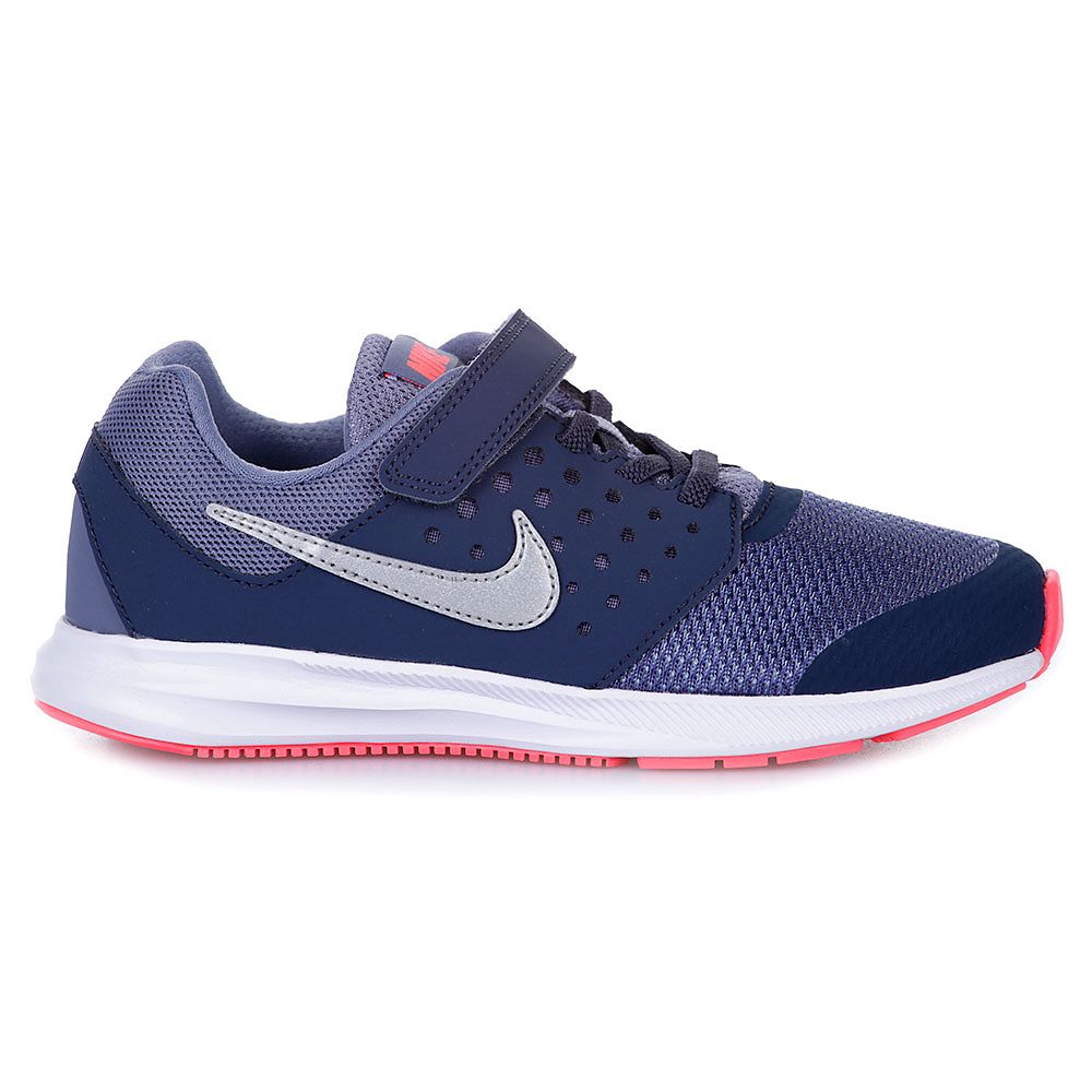 Zapatillas de Running Downshifter 7 Velcro Junior Azul Coral - Fútbol Factory