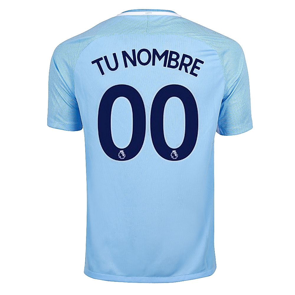 Camiseta 1ª Manchester City 2017/2018 Personalizado Azul - Fútbol Factory