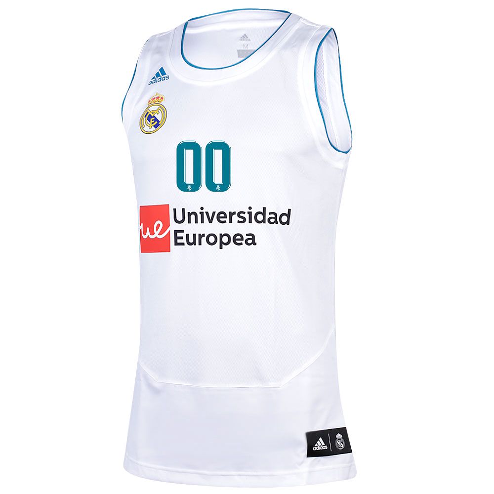 Camiseta 1ª Real Madrid 2017/2018 Personalizado Baloncesto Blanco - Fútbol Factory