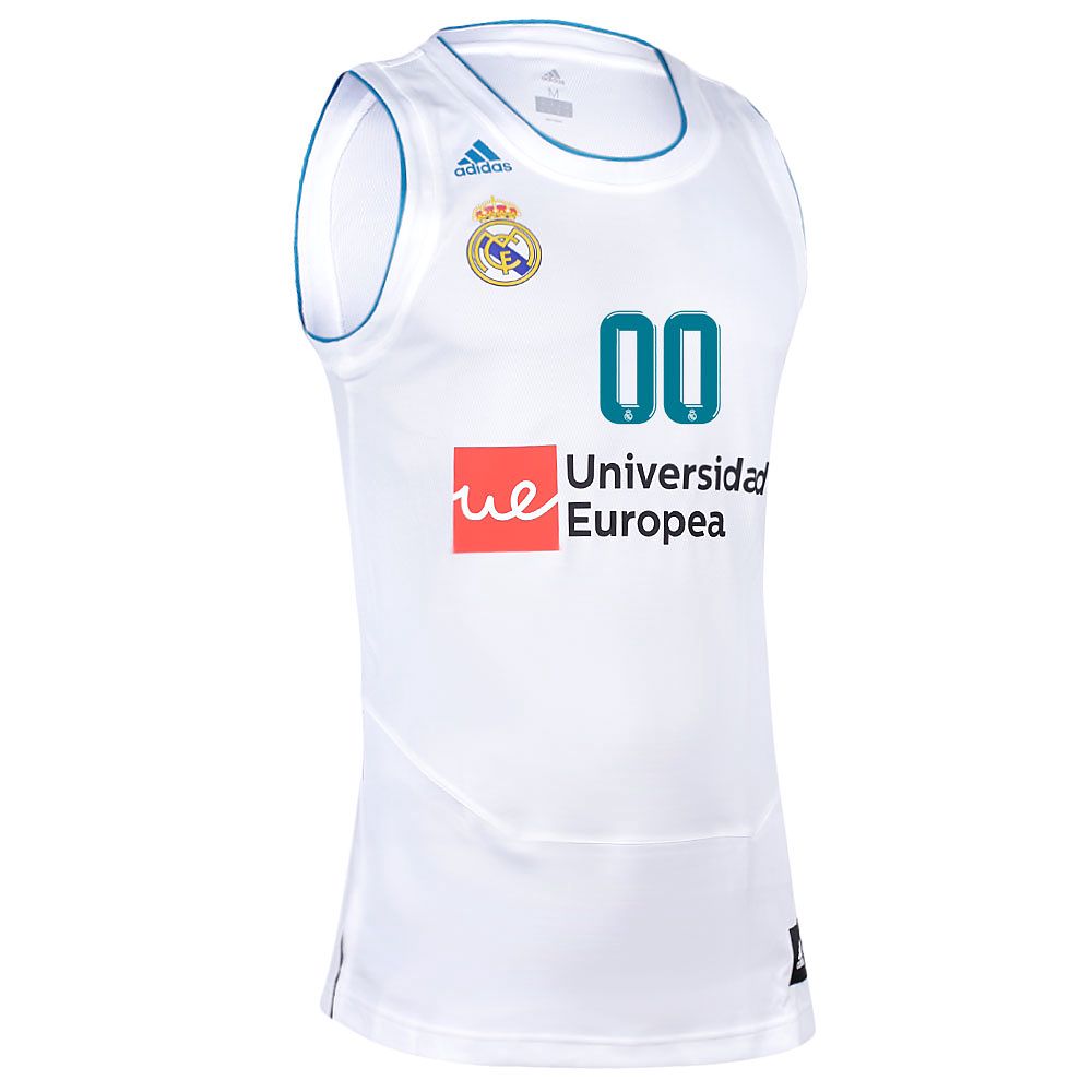 Camiseta 1ª Real Madrid 2017/2018 Personalizado Baloncesto Blanco - Fútbol Factory
