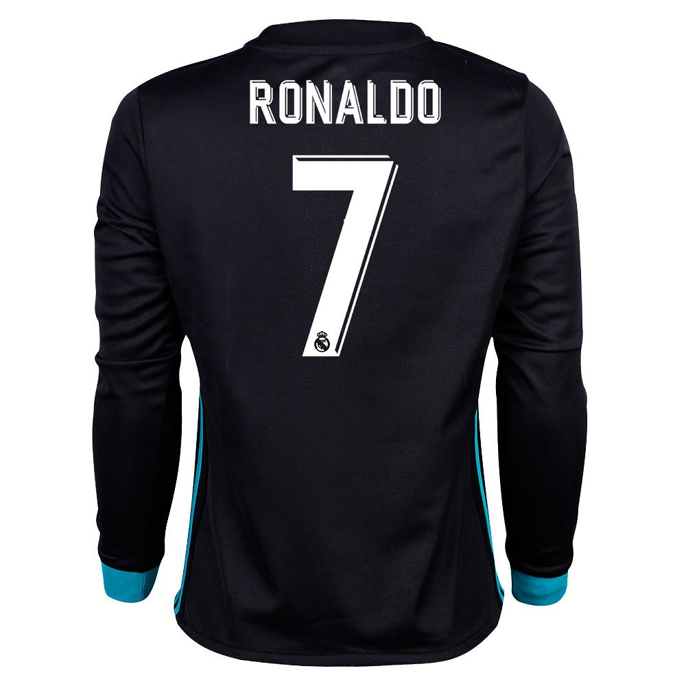 Camiseta 2ª Real Madrid 2017/2018 Ronaldo Manga Larga Junior - Fútbol Factory