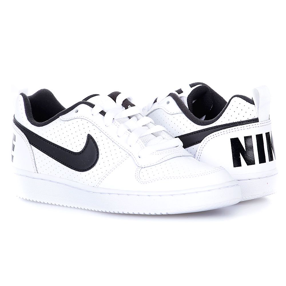 Zapatillas Court Borough Low Junior Blanco Negro - Fútbol Factory
