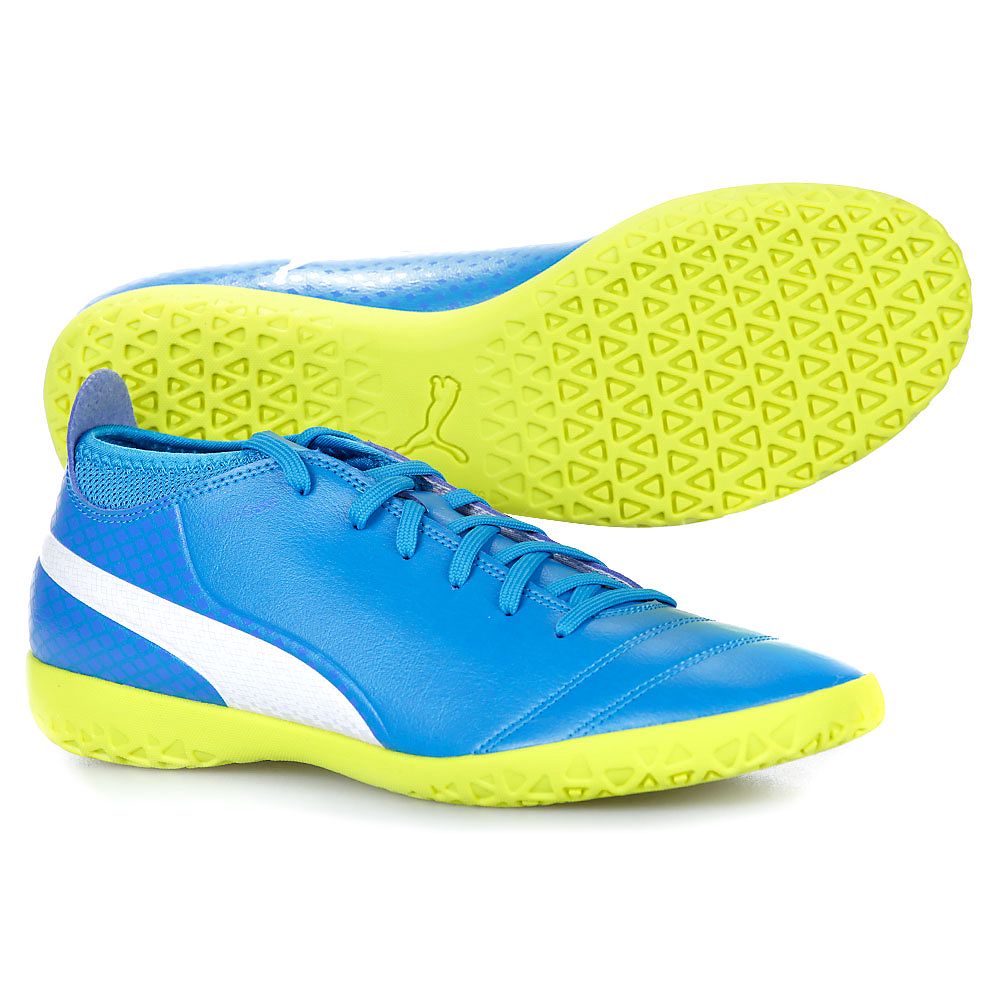 Zapatillas de Fútbol Sala One 17.4 IN Azul Amarillo - Fútbol Factory
