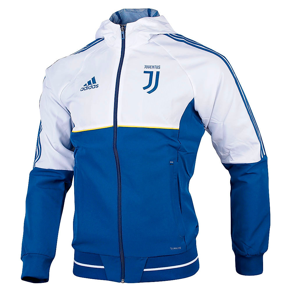 Chaqueta de Pre-Match Juventus Turin 2017/2018 Azul Blanco - Fútbol Factory