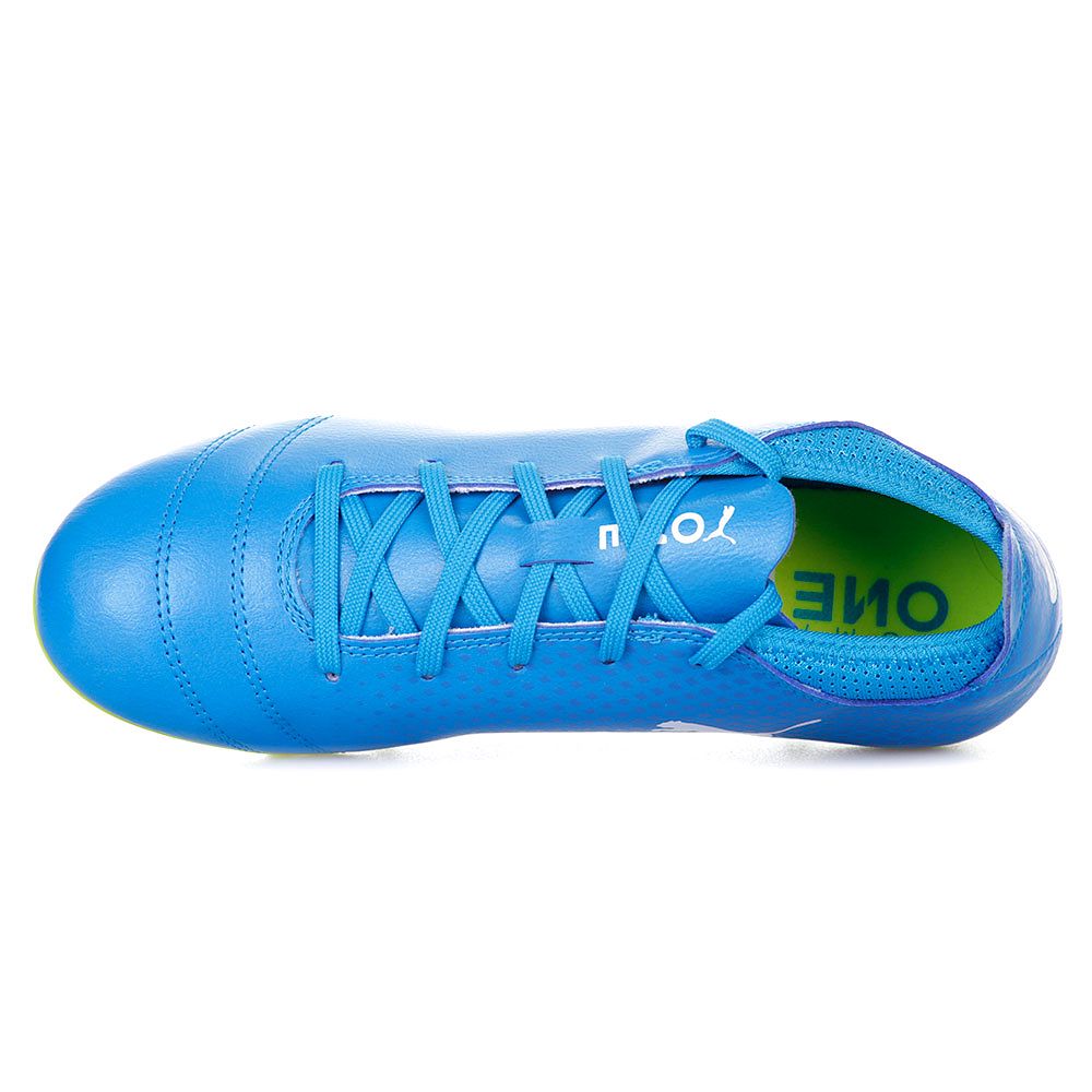 Botas de Fútbol One 17.4 AG Junior Azul Amarillo - Fútbol Factory