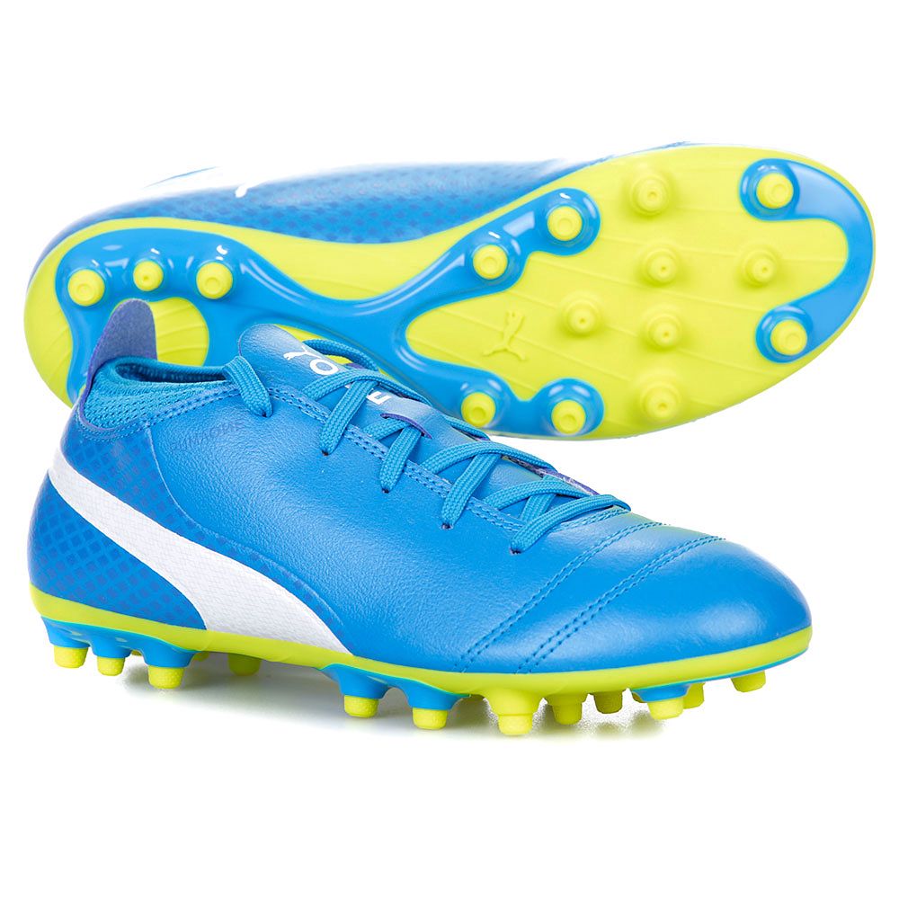 Botas de Fútbol One 17.4 AG Junior Azul Amarillo - Fútbol Factory