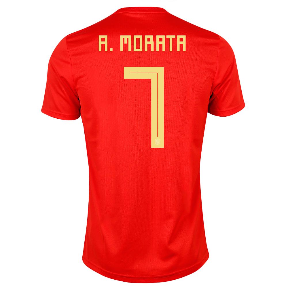 Camiseta 1ª España Mundial 2018 Morata Rojo - Fútbol Factory