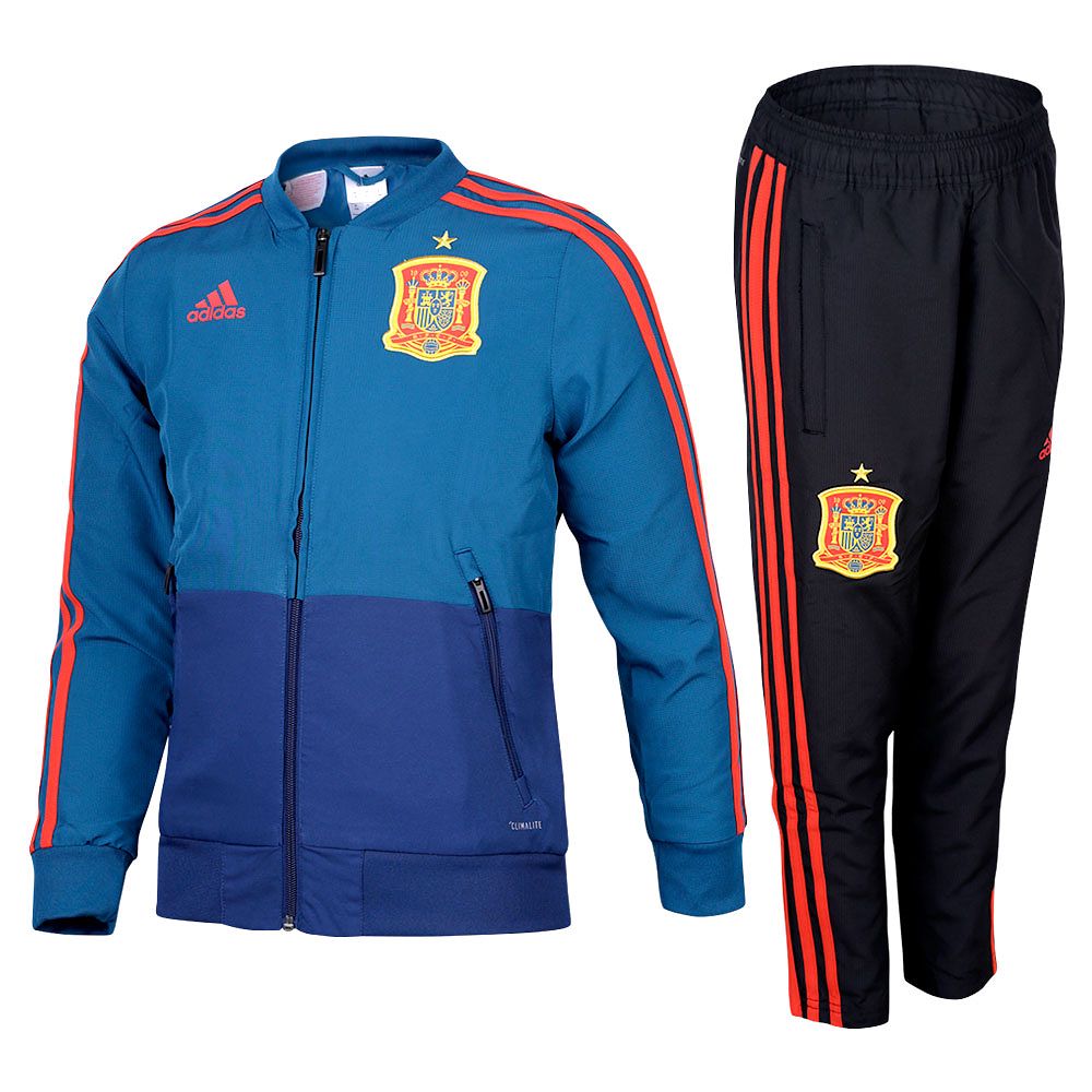 Chándal de Prepartido España Mundial 2018 Junior Azul - Fútbol Factory