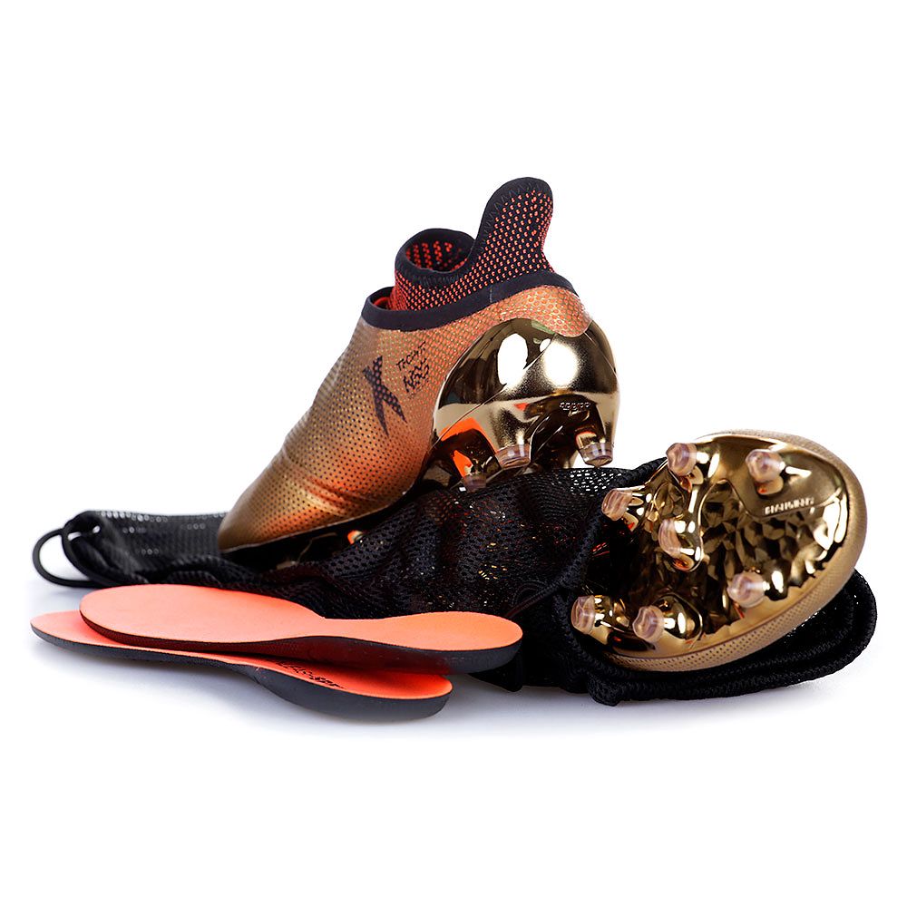 Botas de Fútbol X 17+ Purespeed FG Dorado - Fútbol Factory