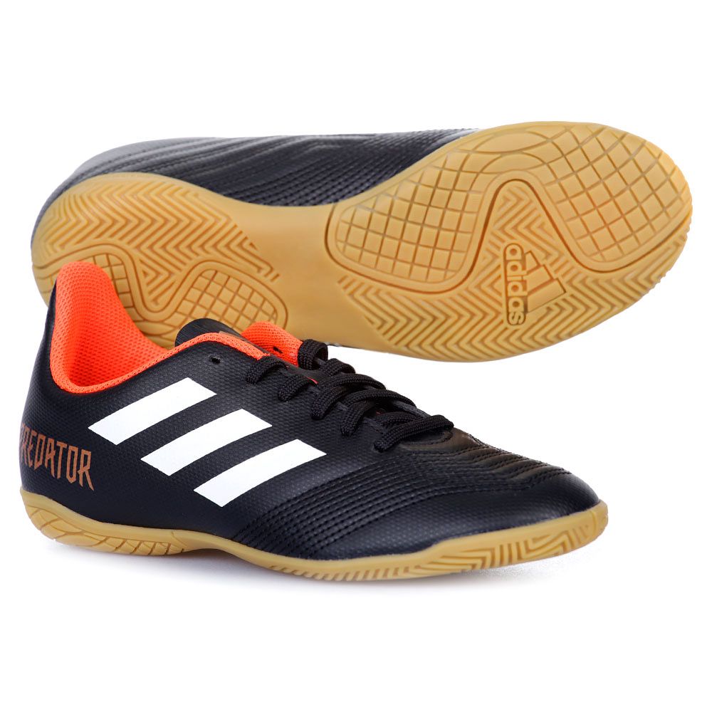 Zapatillas de Fútbol Sala Predator Tango 18.4 IN Junior Negro Rojo - Fútbol Factory