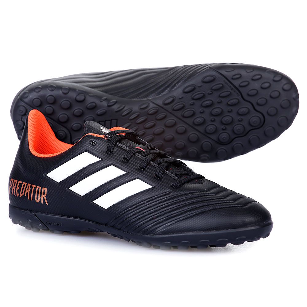 Botas de Fútbol Predator Tango 18.4 Multitaco Negro Rojo - Fútbol Factory