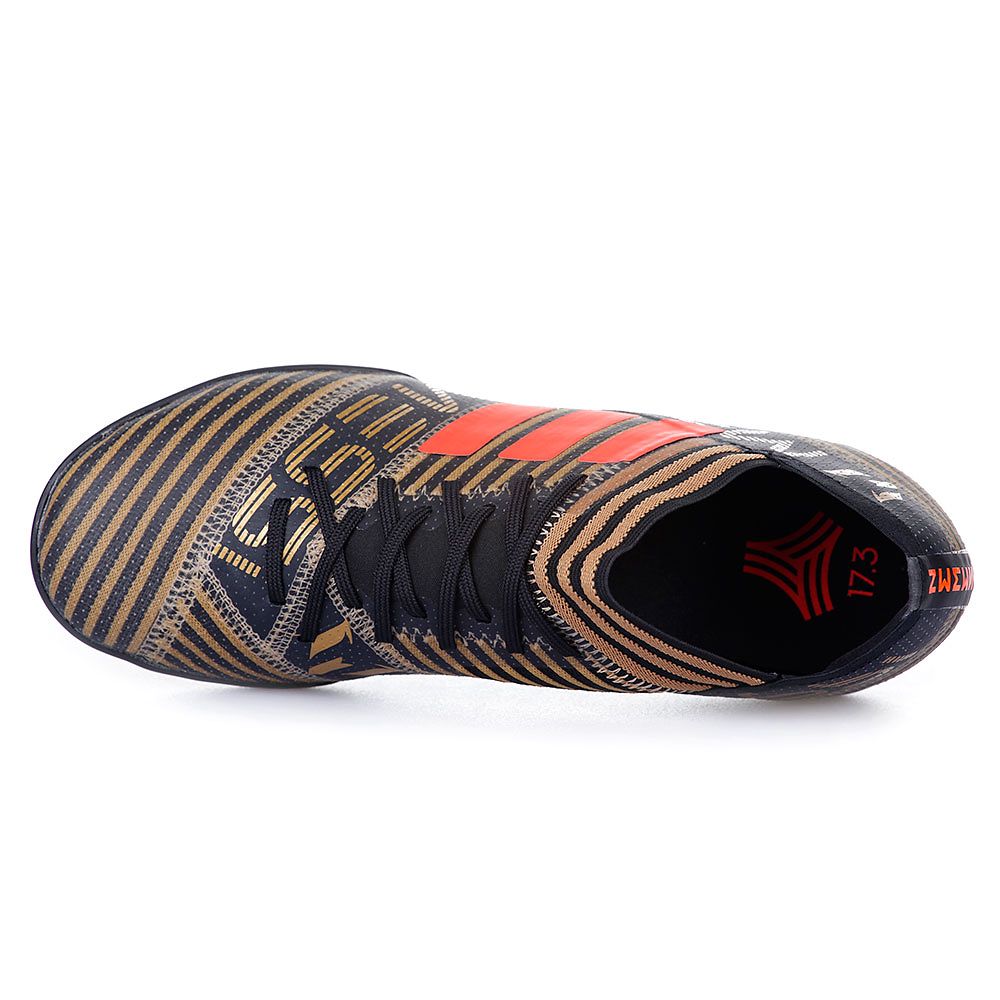 Botas de Fútbol Nemeziz Messi Tango 17.3 Multitaco Junior Negro Rojo - Fútbol Factory