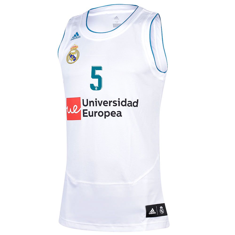 Camiseta 1ª Real Madrid 2017/2018 Rudy Baloncesto Blanco - Fútbol Factory