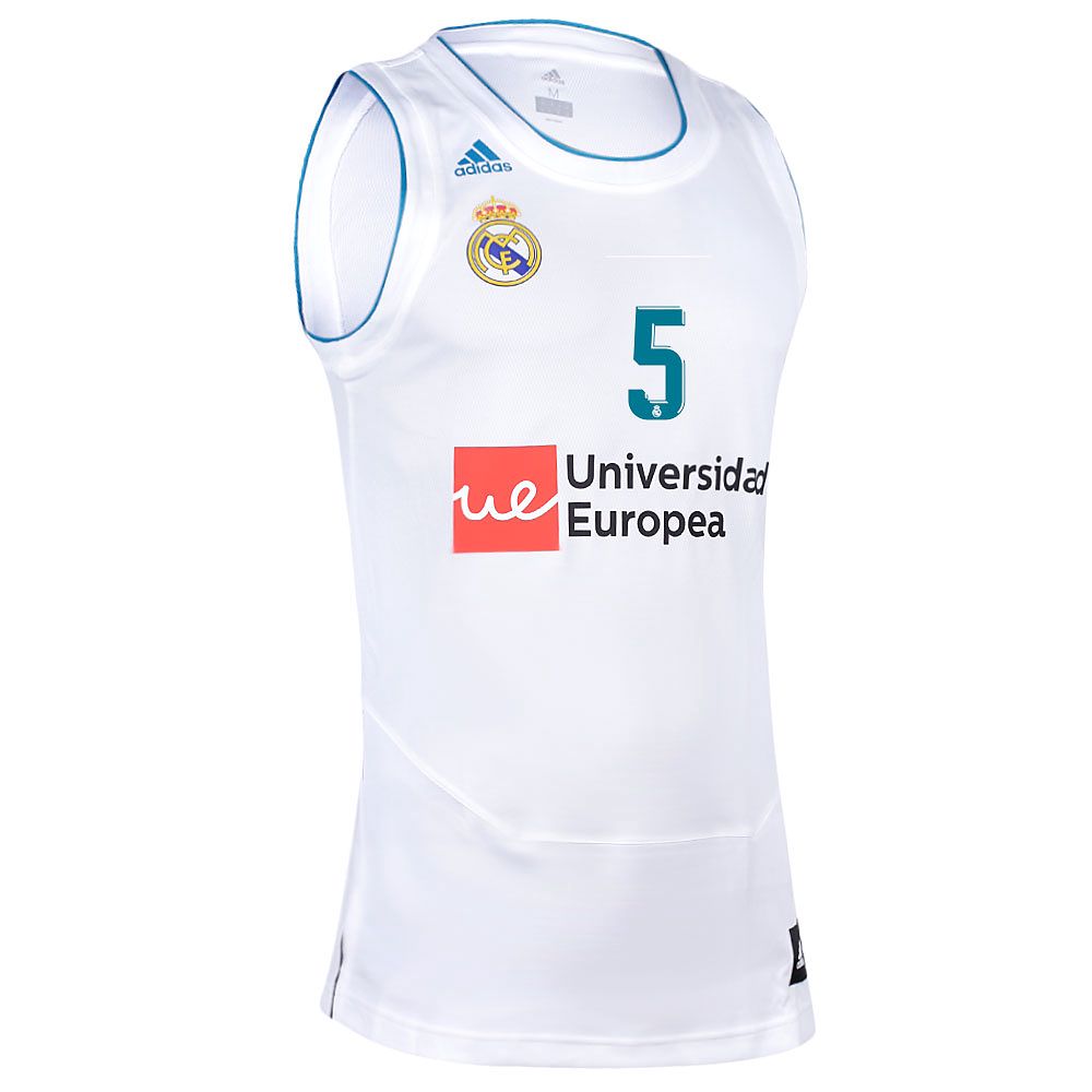 Camiseta 1ª Real Madrid 2017/2018 Rudy Baloncesto Blanco - Fútbol Factory