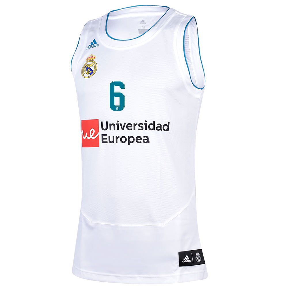 Camiseta 1ª Real Madrid 2017/2018 Radoncic Baloncesto Blanco - Fútbol Factory