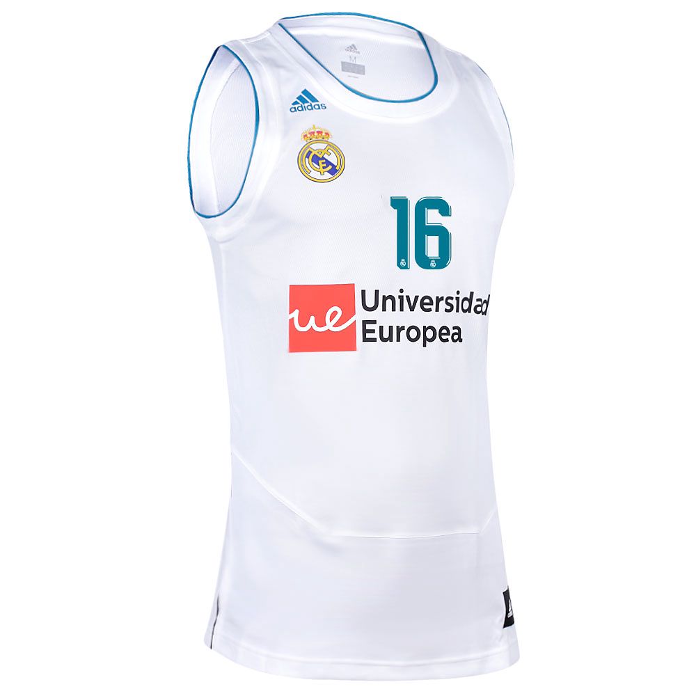 Camiseta 1ª Real Madrid 2017/2018 Yusta Baloncesto Blanco - Fútbol Factory