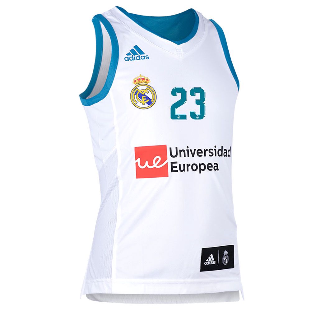 Camiseta 1ª Real Madrid 2017/2018 Llull Baloncesto Junior Blanco - Fútbol Factory