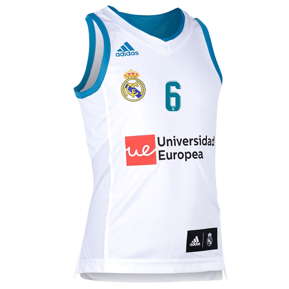 Camiseta 1ª Real Madrid 2017/2018 Radoncic Baloncesto Junior Blanco - Fútbol Factory