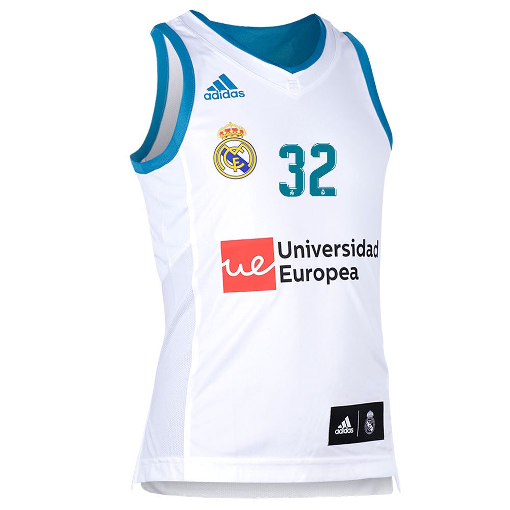 Camiseta 1ª Real Madrid 2017/2018 Kuzmic Baloncesto Junior Blanco - Fútbol Factory