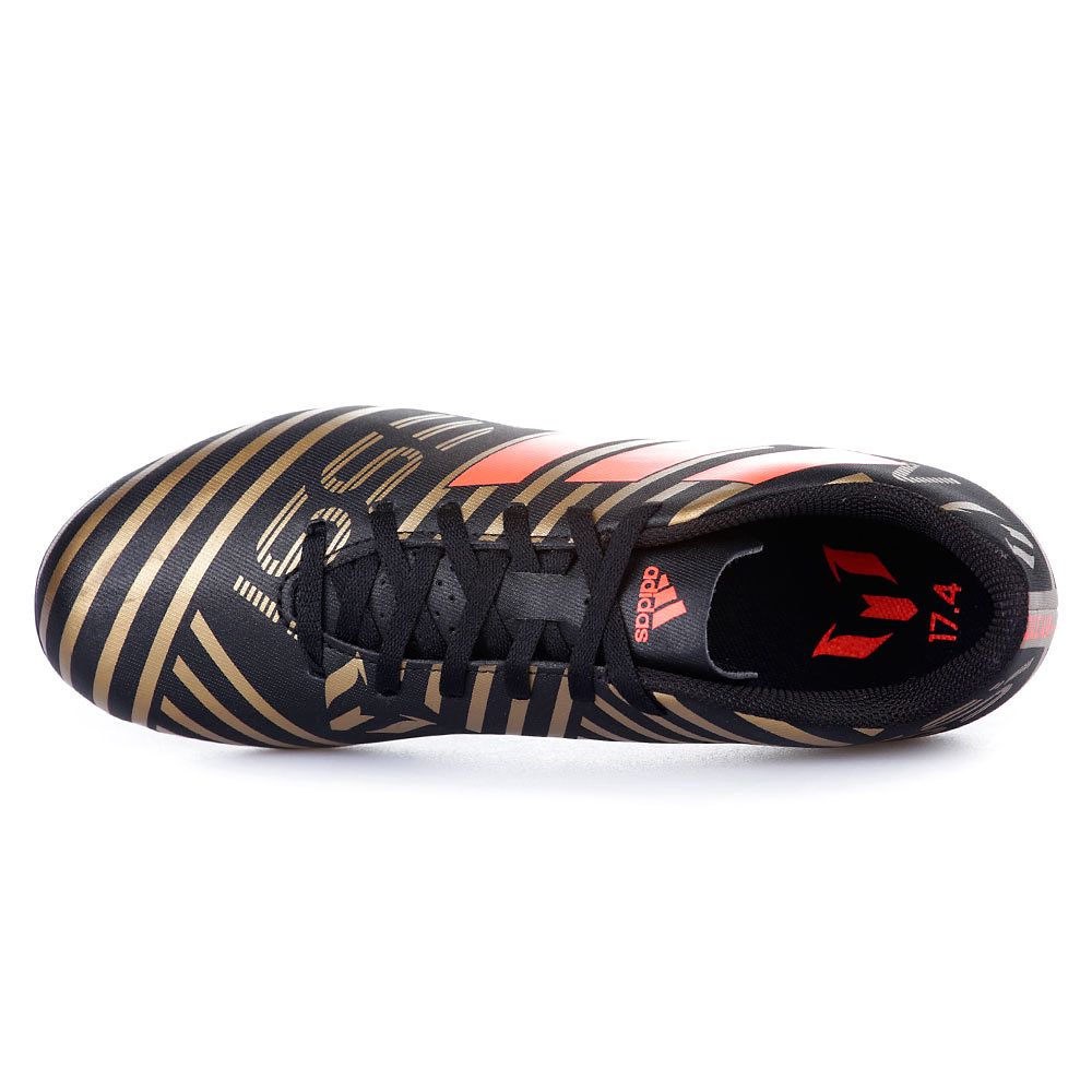 Botas de Fútbol Nemeziz Messi 17.4 FxG Junior Negro Rojo - Fútbol Factory