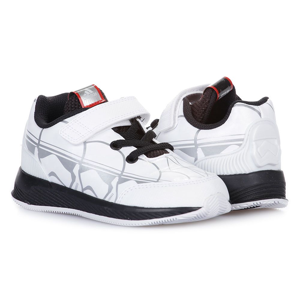 Zapatillas RapidaRun Star Wars Junior Blanco Negro - Fútbol Factory