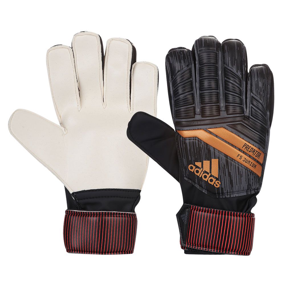 Guantes Predator 18 Fingersave Junior Negro - Fútbol Factory