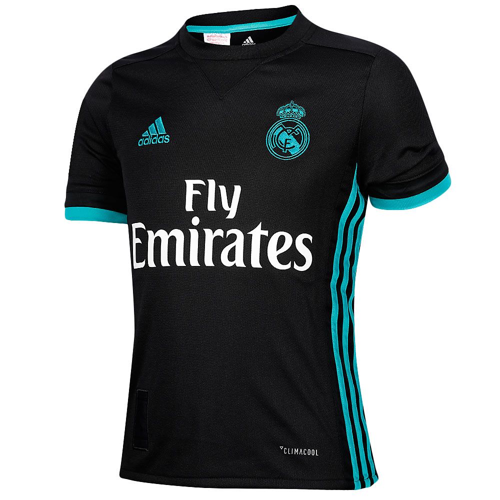Camiseta 2ª Real Madrid 2017/2018 Junior Negro - Fútbol Factory