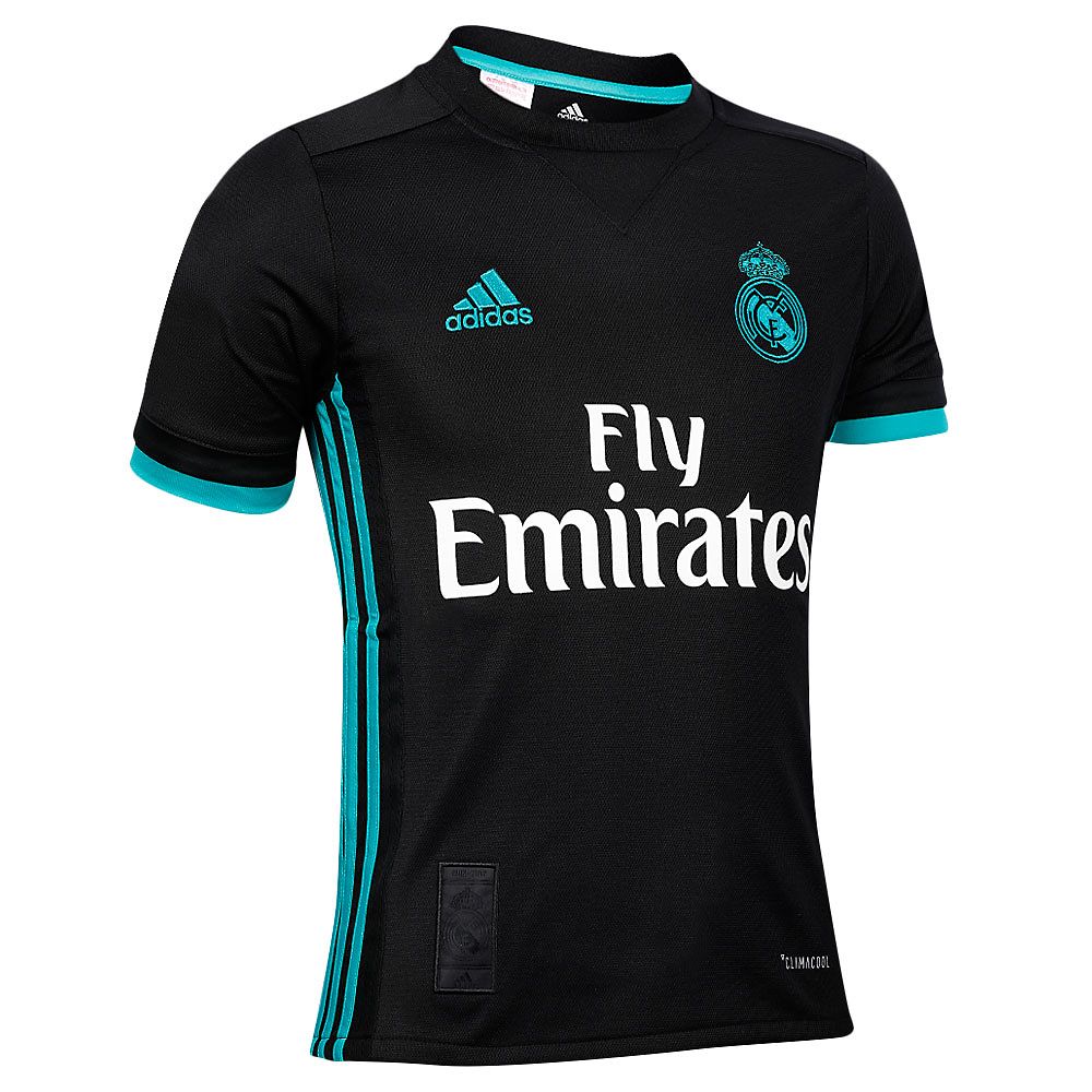 Camiseta 2ª Real Madrid 2017/2018 Junior Negro - Fútbol Factory