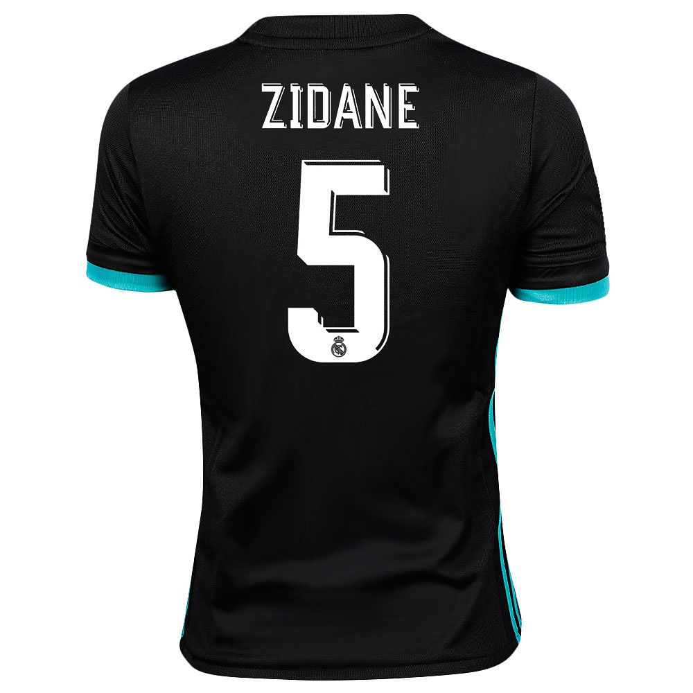 Camiseta 2ª Real Madrid 2017/2018 Zidane Junior Negro - Fútbol Factory