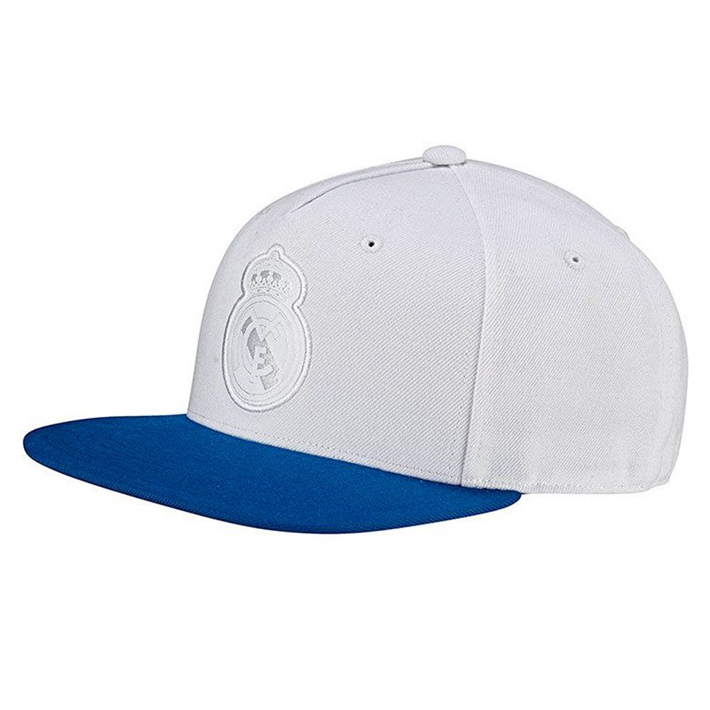 Gorra Plana Real Madrid  2017/2018 Blanco Azul - Fútbol Factory