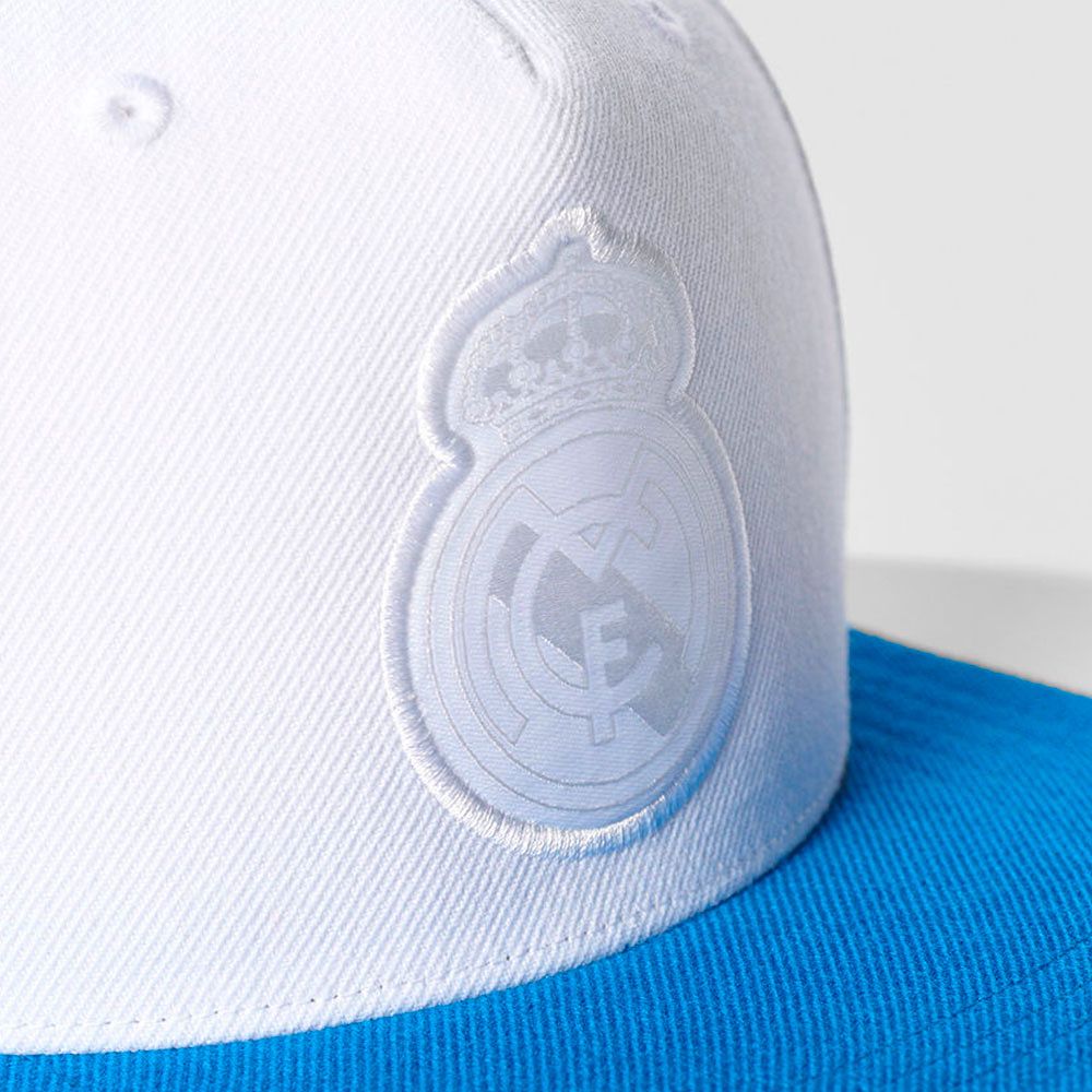 Gorra Plana Real Madrid  2017/2018 Blanco Azul - Fútbol Factory
